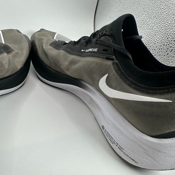 Nike Zoom Fly 3 Shoes Mens Size 11 Black White Running Cushioned - Picture 10 of 16